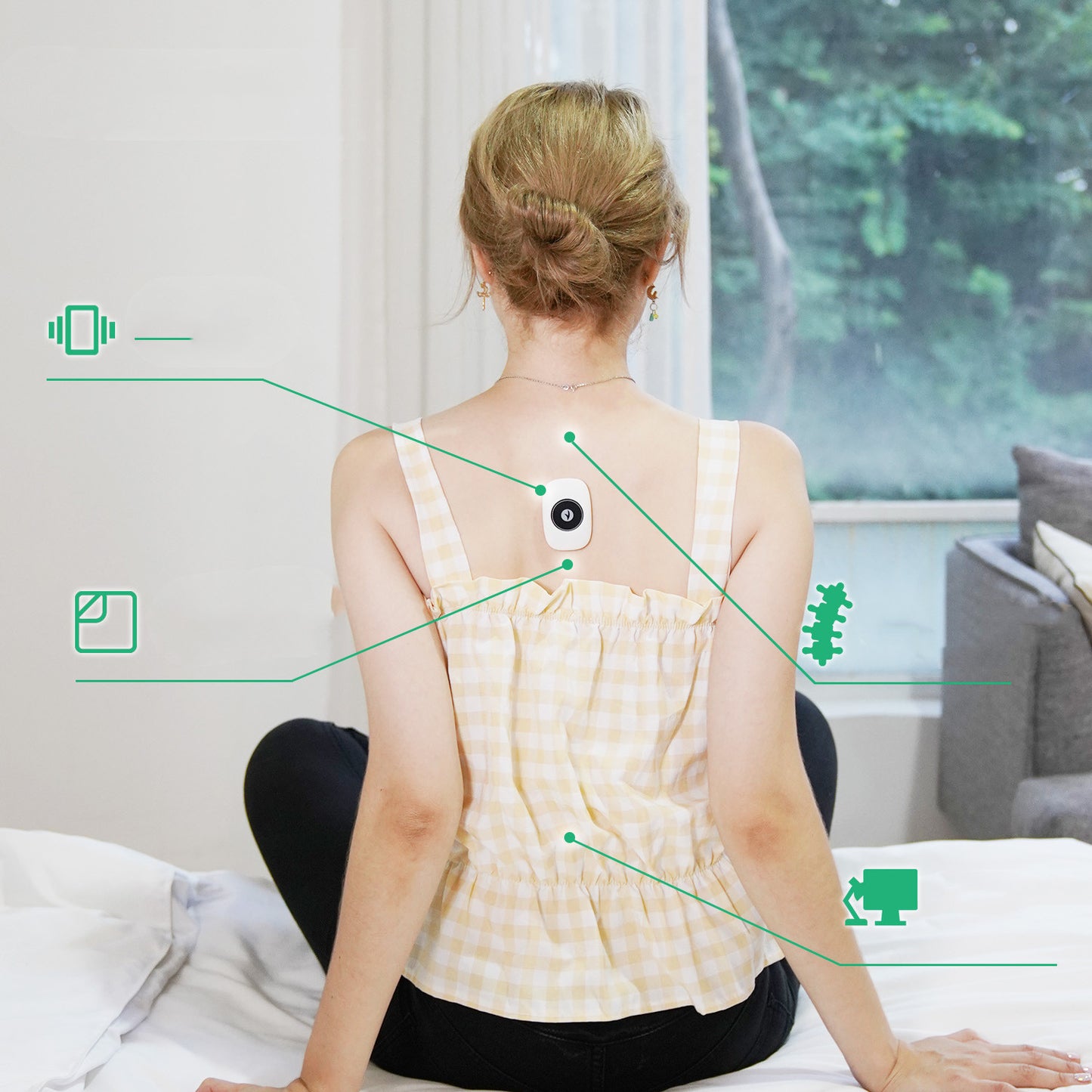 Sitting Posture Corrector Intelligent Induction Anti-hunchback Sitting Posture Vibration Reminder