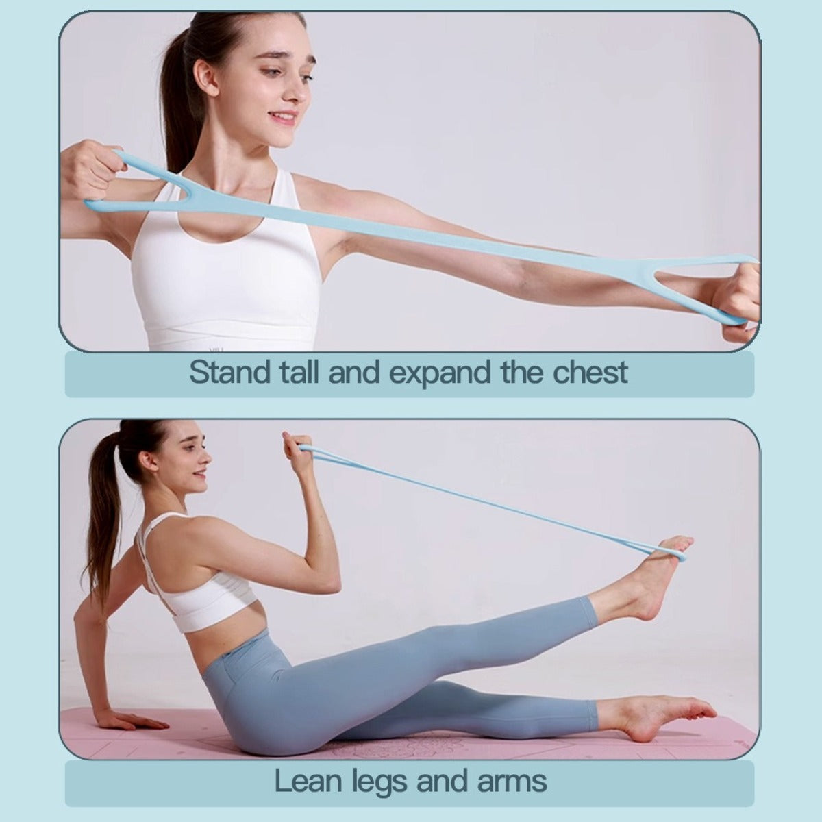 Elastic Resistance Bands Set for Lower Body Training