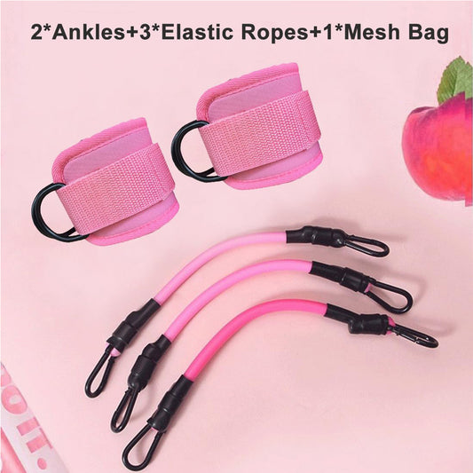 Ankle Resistance Bands with Cuffs for Leg & Glute Training